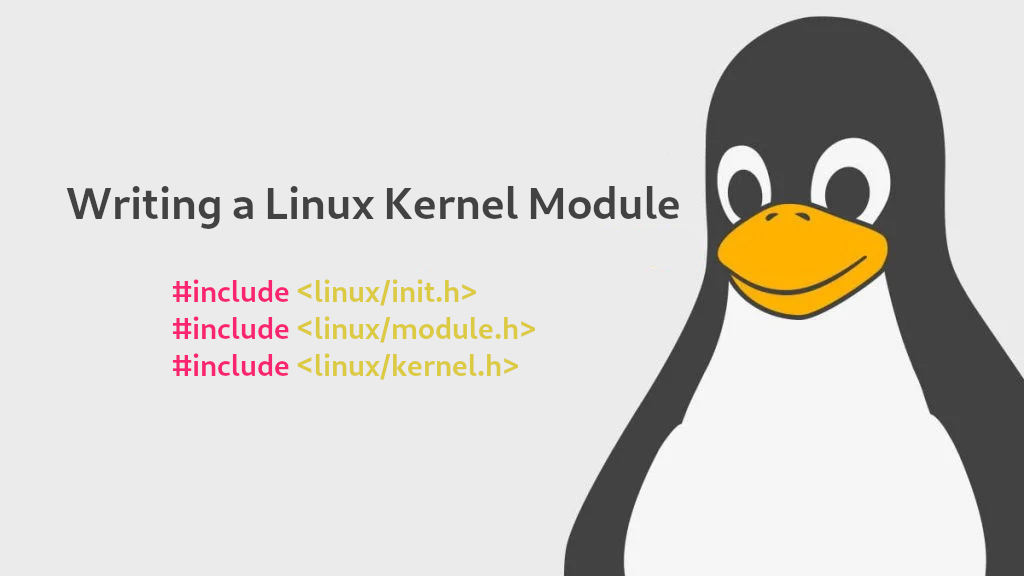 Writing a Linux Kernel Module. Kernel modules are codes that can be ...