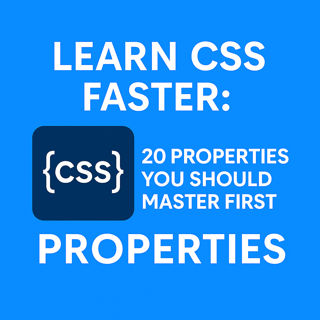 Learn CSS Faster: 20 Properties You Should Master First