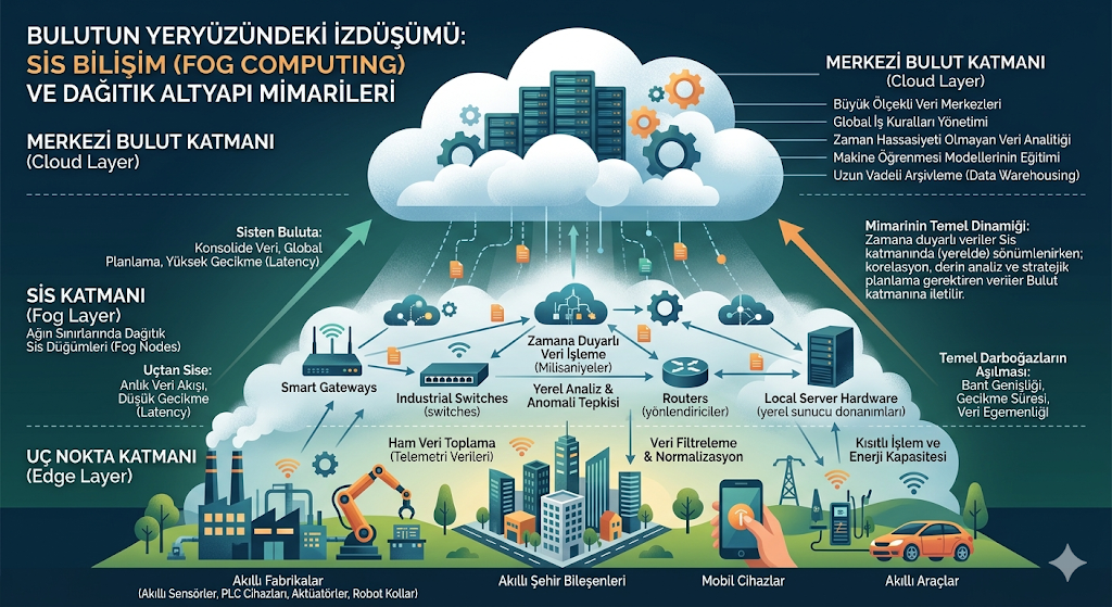 Bulutun Yeryüzündeki İzdüşümü: Sis Bilişim (Fog
Computing) ve Dağıtık Altyapı Mimarileri
