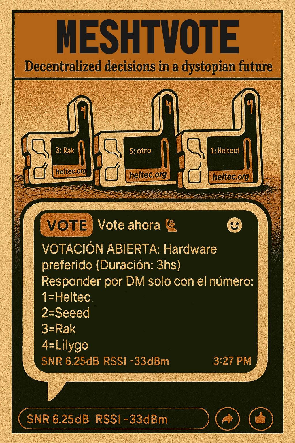 Meshtvote, decisiones descentralizadas para un futuro distópico