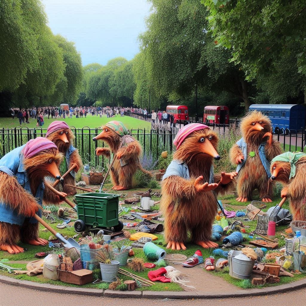 Do You Remember The Wombles?. After a long day on the go in London, I