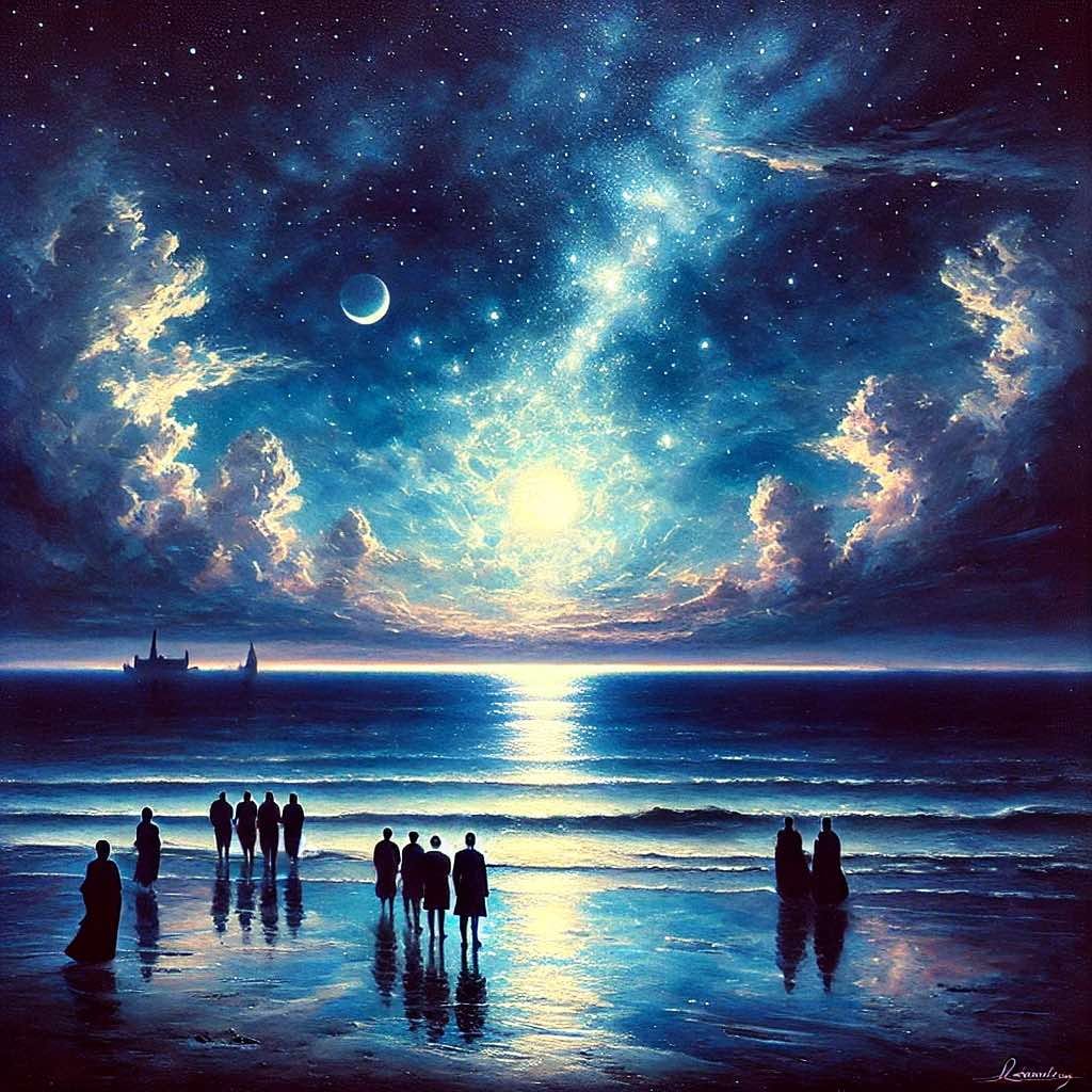 “Twilight drops her curtain down, and pins it with a star.” — Lucy Maud Montgomery.