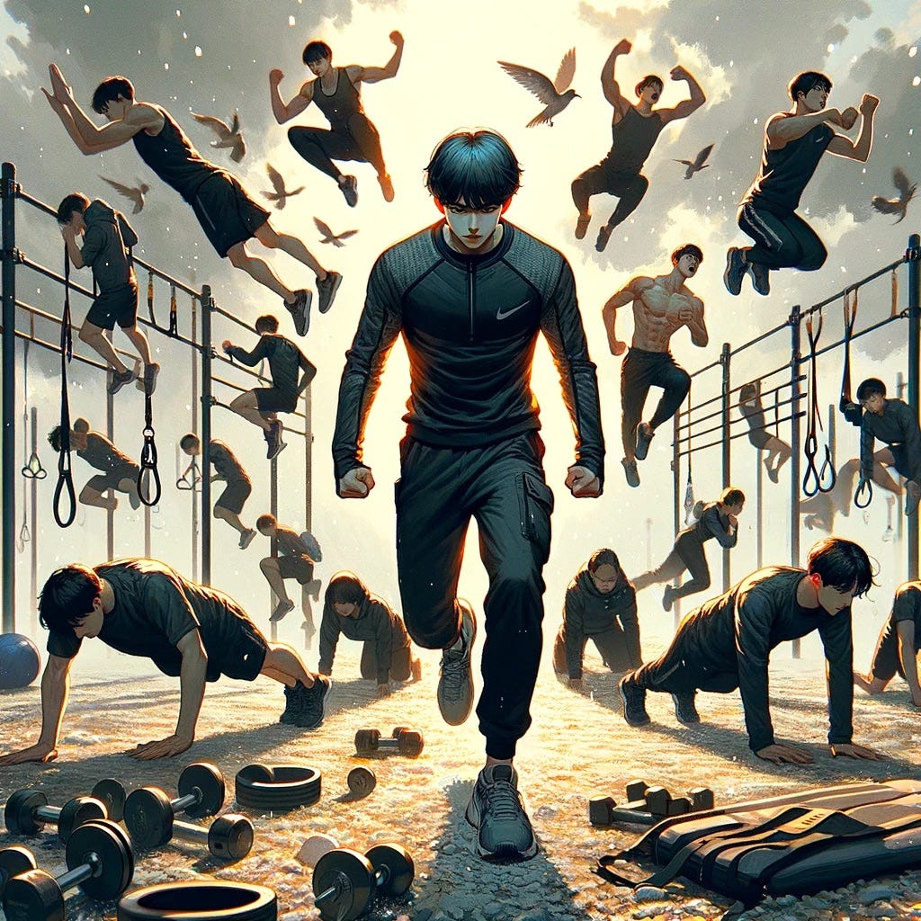 Sung Jinwoo Workout Building Your Own HunterLevel Fitness by Justas Sperauskas Medium
