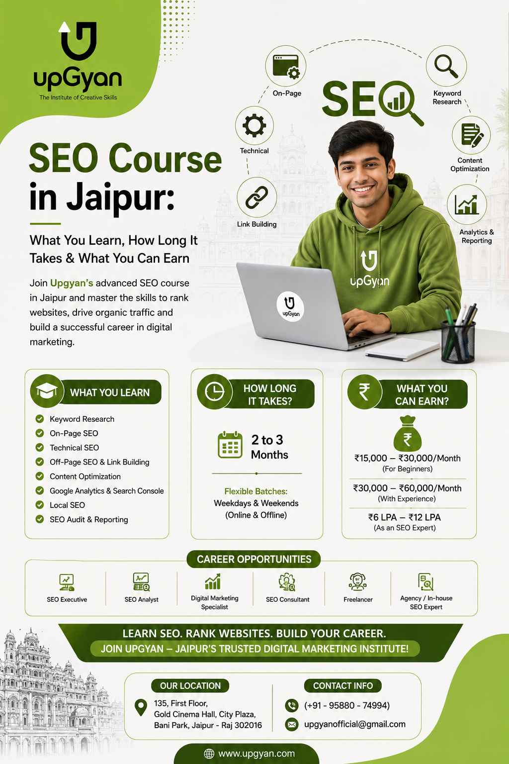 SEO Course in Jaipur: What You Learn, How Long It Takes & What You Can Earn