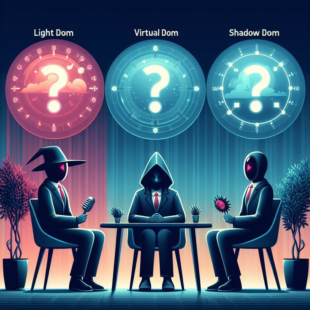 Quick Read Interview Question— Light DOM, Virtual DOM, and Shadow DOM