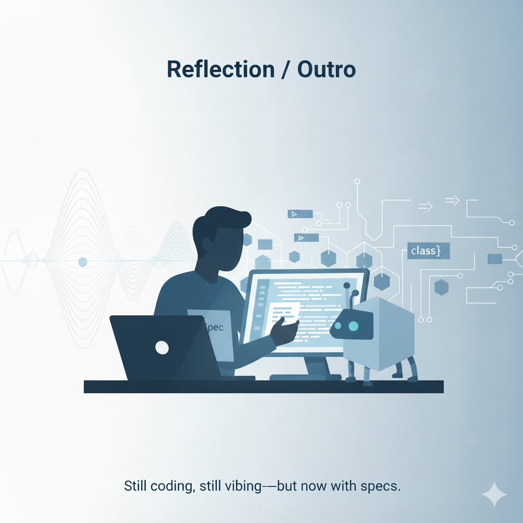Still coding, still vibing — but now with specs.