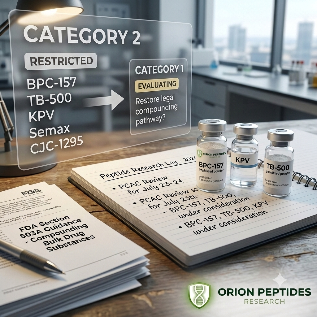 The Impact of the FDA’s Category 2 Bulk Drug Substance Restrictions on Peptide Access