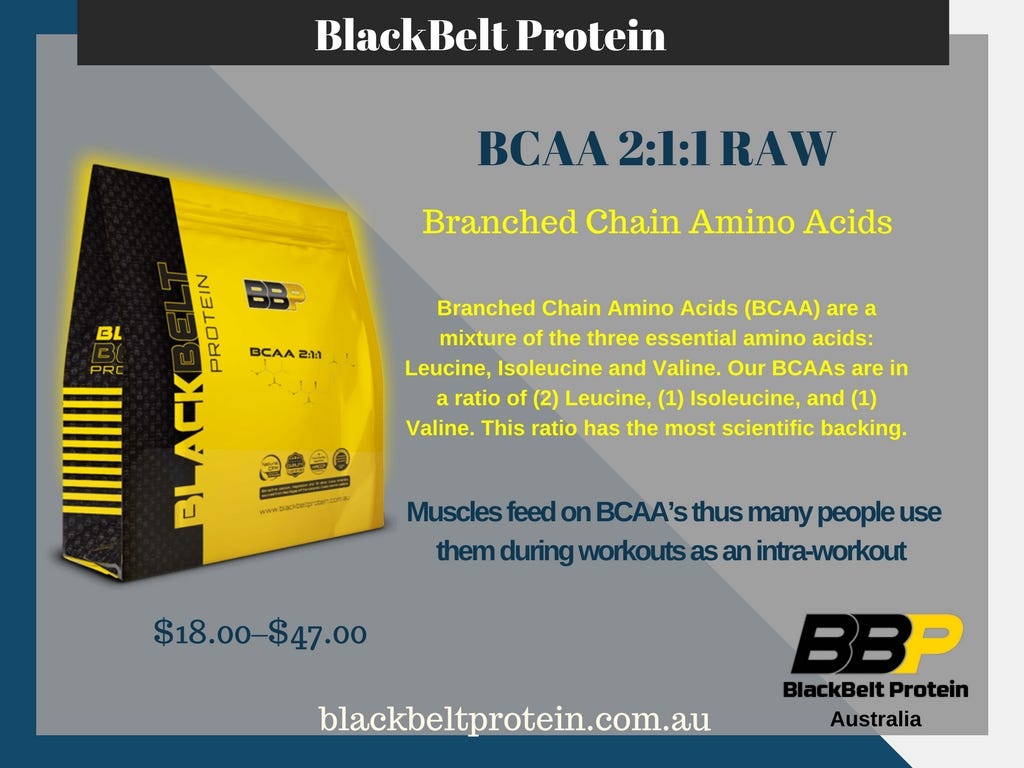 Australia Best Branched Chain Amino Acid Supplements By BlackBelt Protein by Clyton Mackintosh