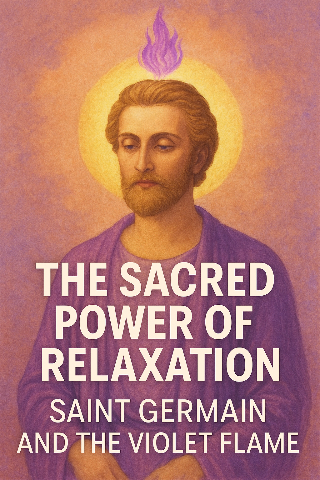 🌸 The Sacred Power of Relaxation: Saint Germain and the Violet Flame