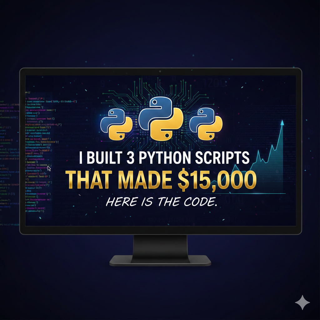 I Built 3 Python Scripts That Made $15,000. Here Is the Code. | Medium
