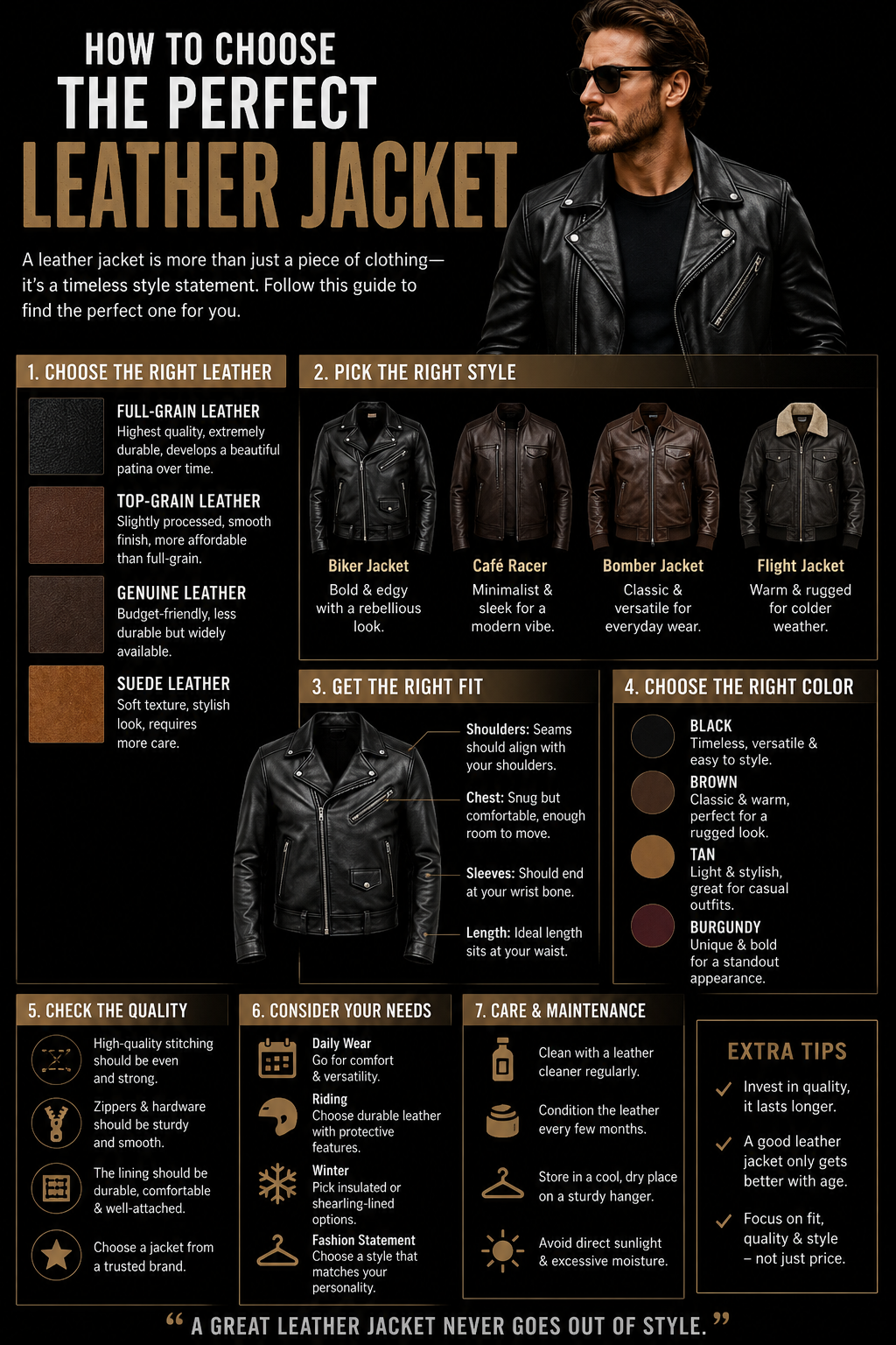 How to Choose the Perfect Leather Jacket