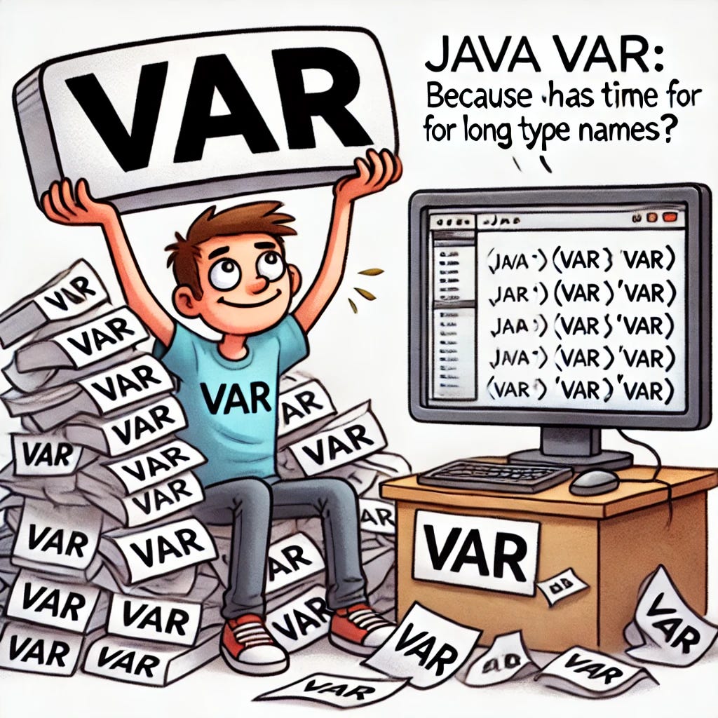 Java var. For when you’re too lazy to write… | by M Business Solutions ...