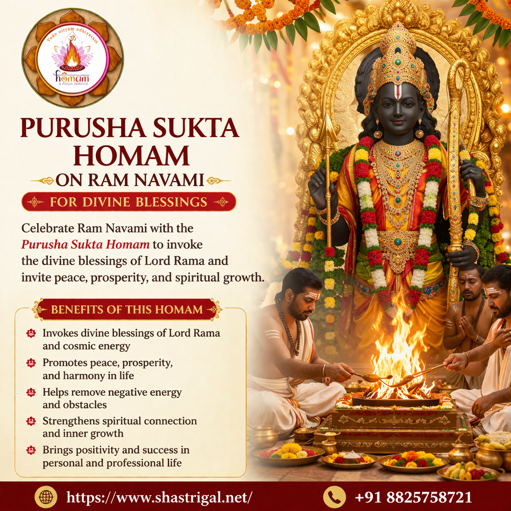 🌼 Purusha Sukta Homam on Ram Navami 🌼
