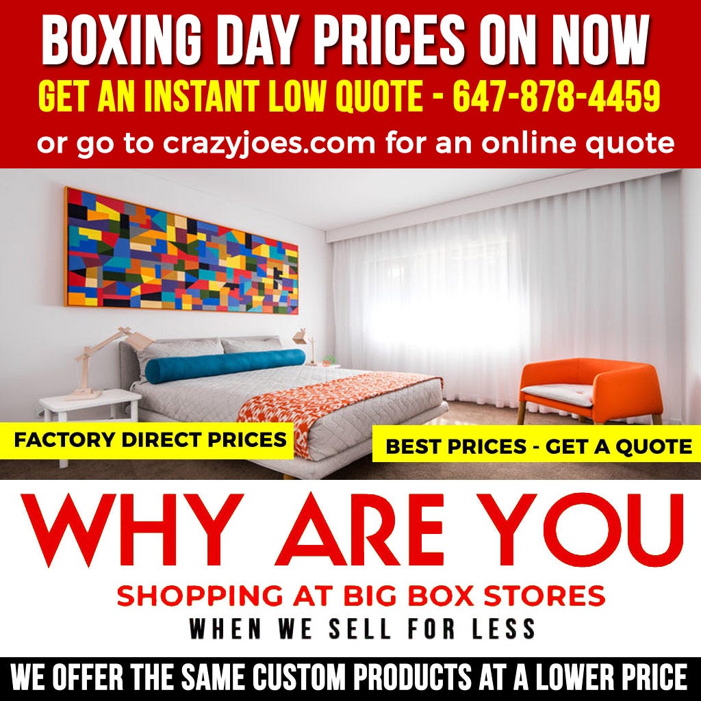 Custom Drapery Stores in Richmond Hill by Crazy Joe's Drapery Feb