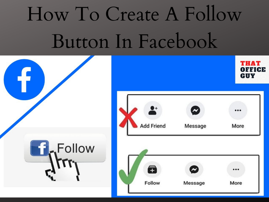 How To Create A Follow Button In Facebook Account - World Seo Group ...