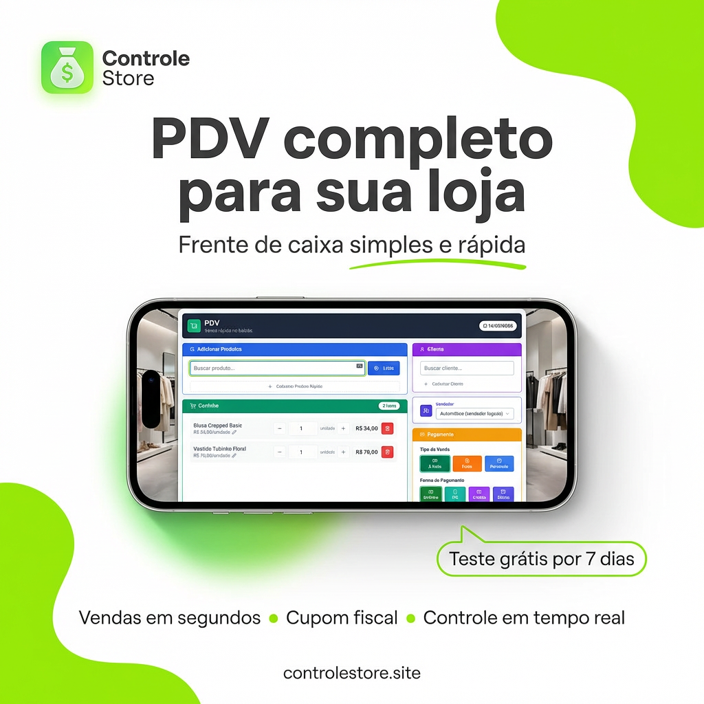 Sistema para loja: como organizar vendas, estoque e aumentar seu lucro