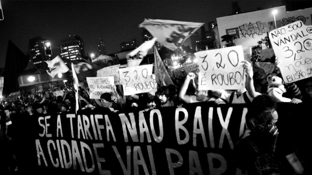 As Jornadas de junho de 2013: a manifestação que não daria em nada