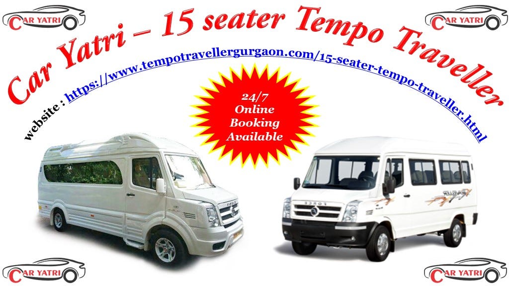 15 seater car for rent