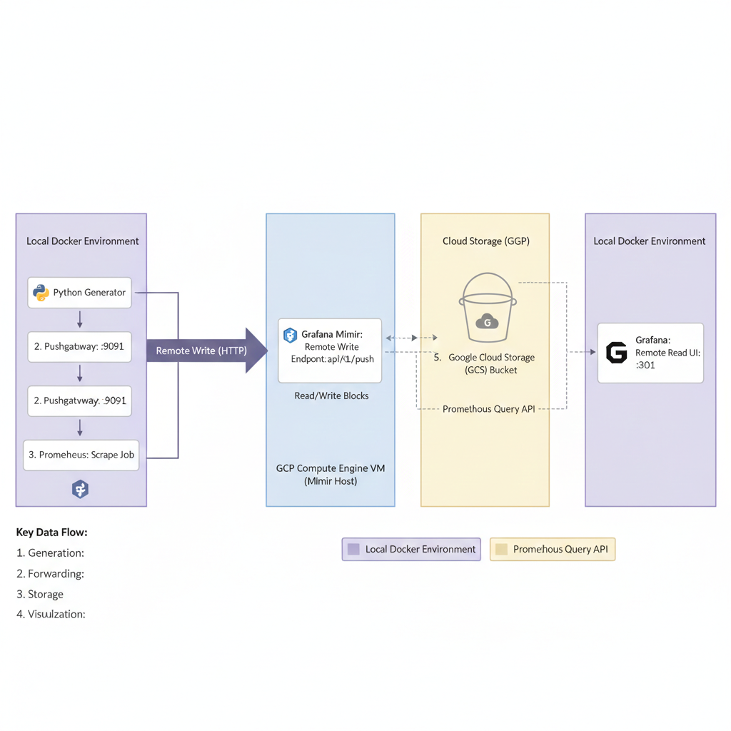 Prometheus Remote Write: Bridging Local Docker Metrics to Cloud-Scale Mimir Storage