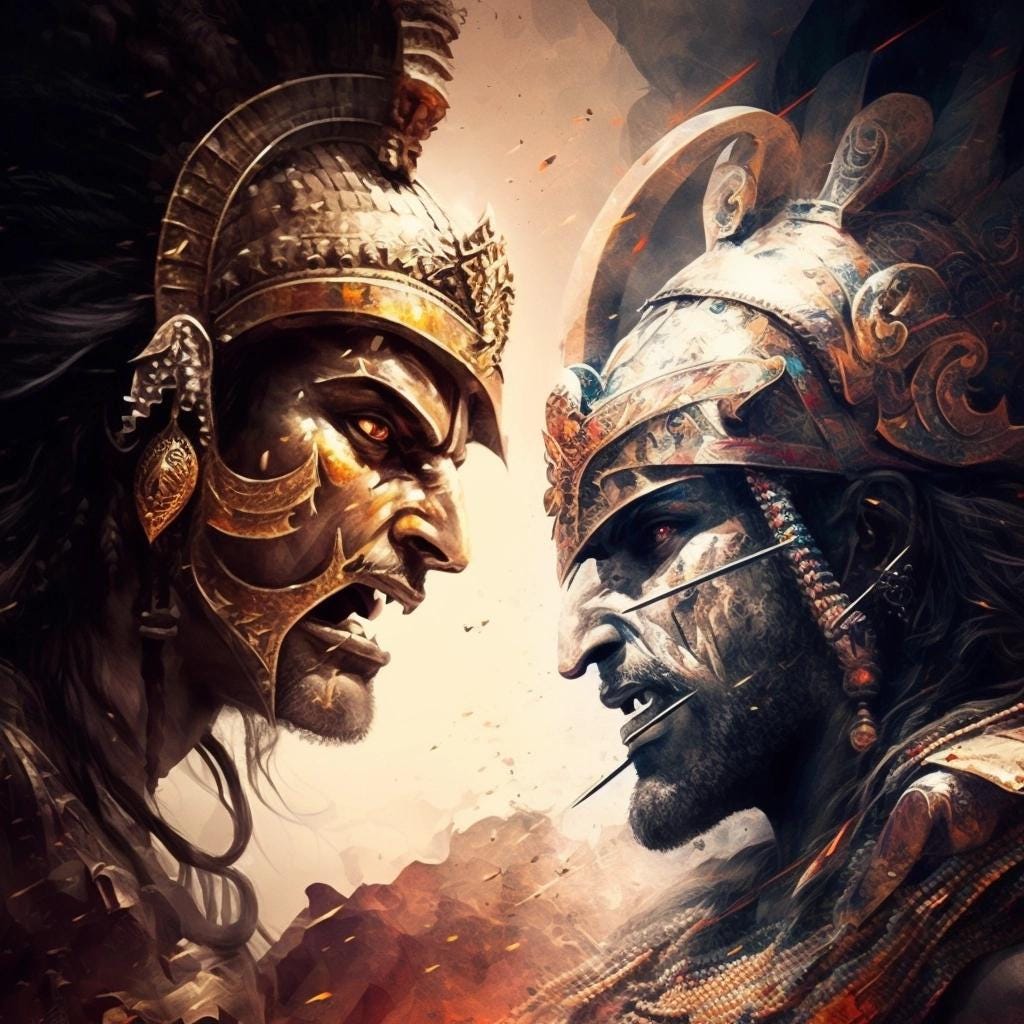 Recreating Indian Mahabharata legends by generative AI | by ...