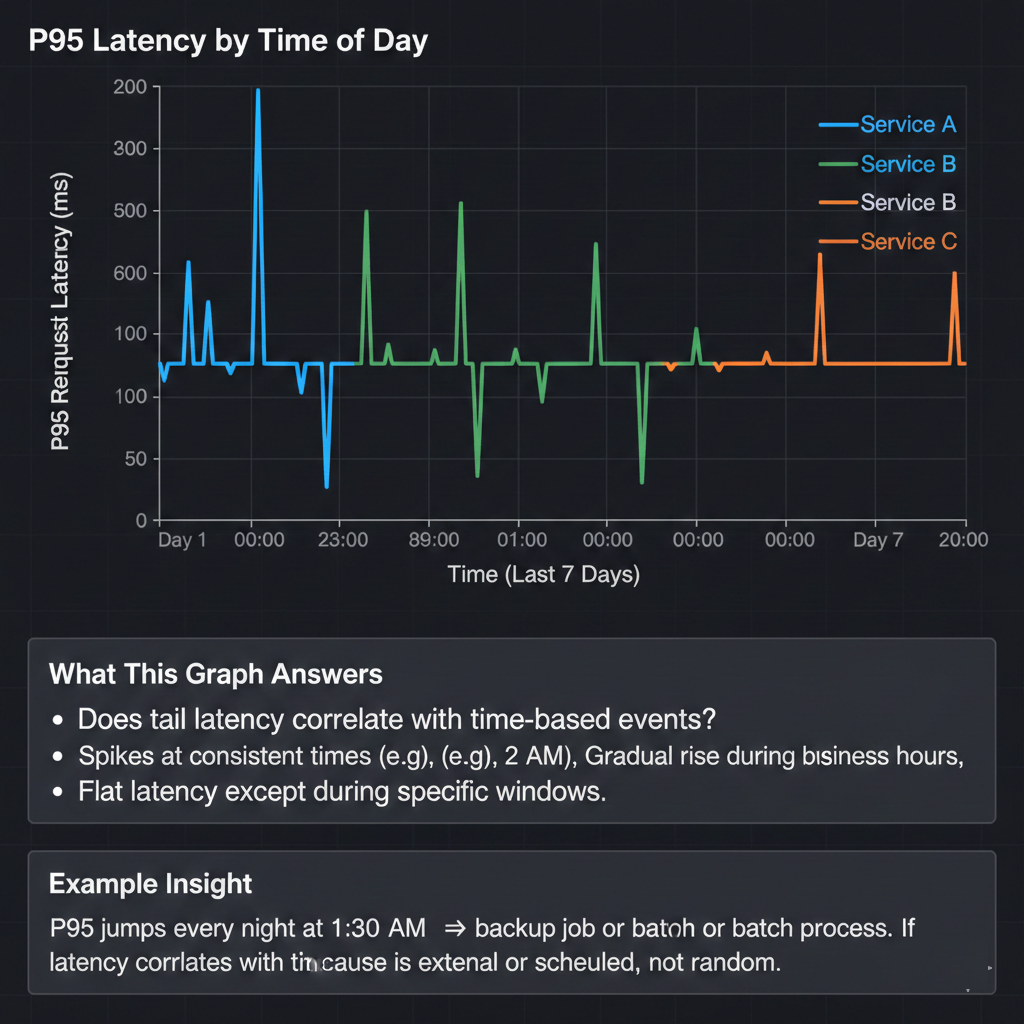 To learn: Does tail latency correlate with time-based events