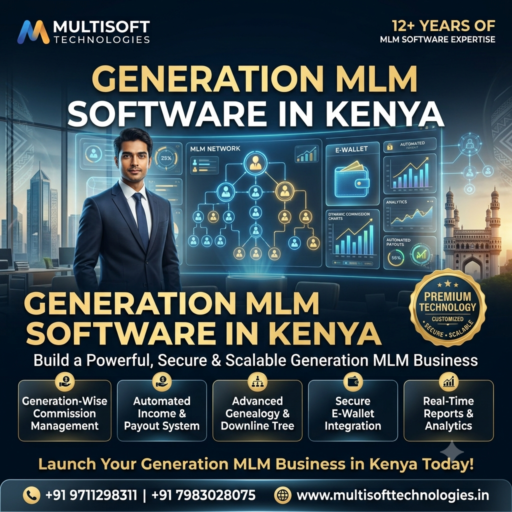 Generation MLM Software in Kenya Call: +91 9711298311, +91 7983028075