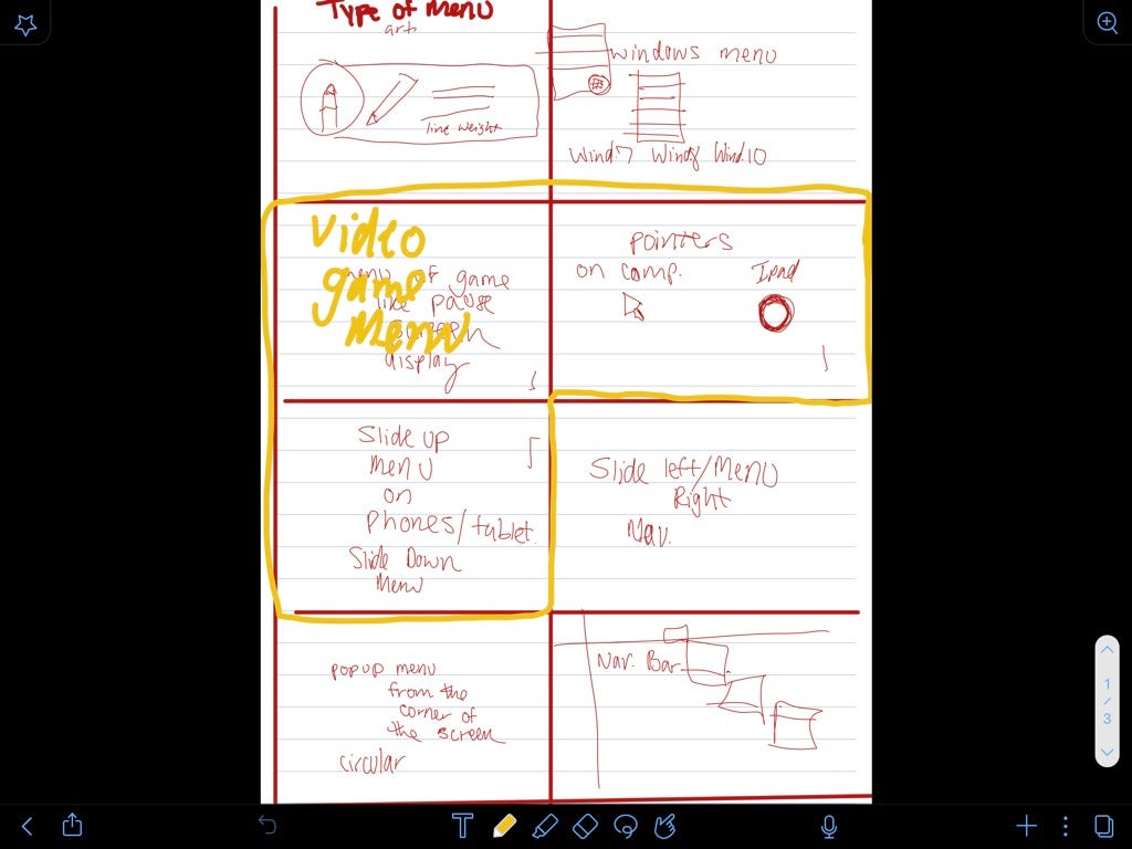 Menu Menu Menu UX/UI. For the assignment in my Research… | by Sara ...