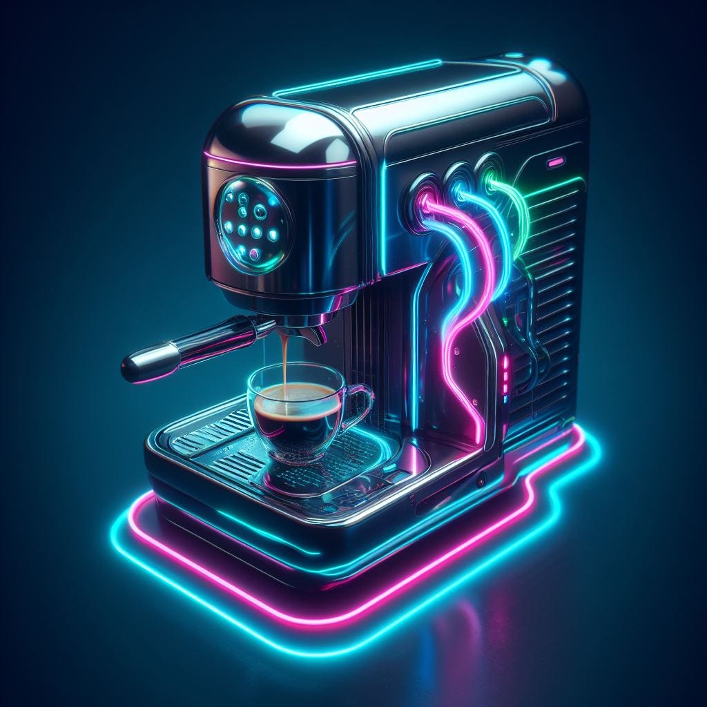 Coffee X Machina The coffee machine from the future! by Alex