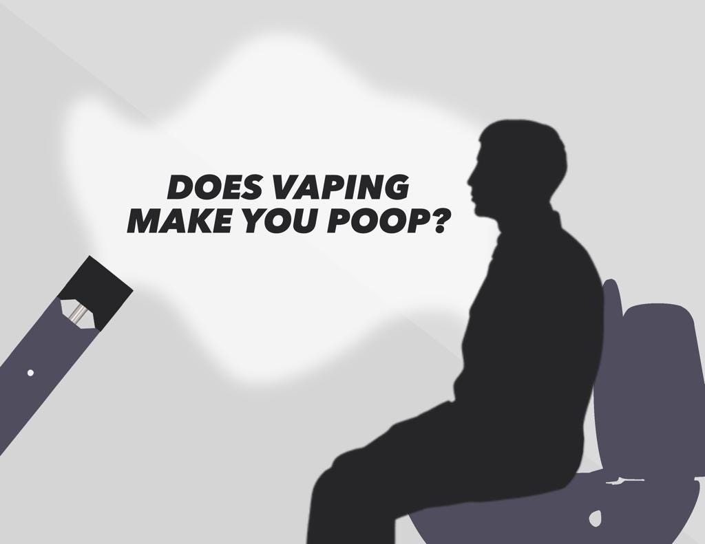 Vaping makes you poop faster and hurts your bowels too. | by Sebastián  Calderón | ILLUMINATION | Medium