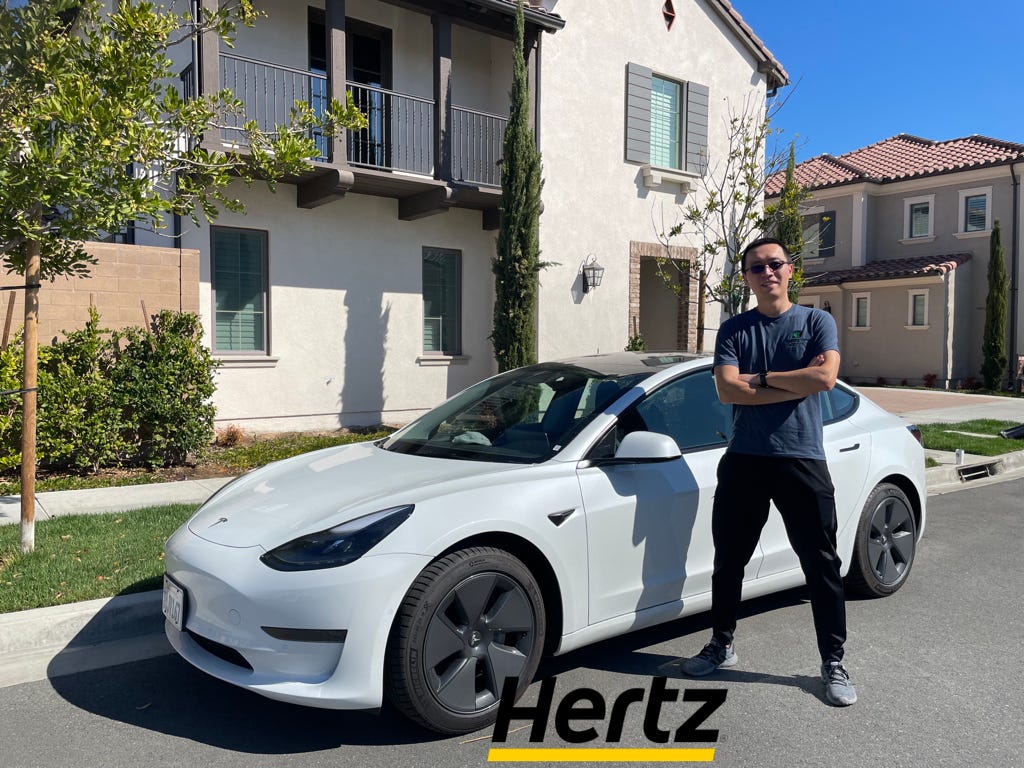I rented a Tesla Model 3 on Hertz, here's how it went
