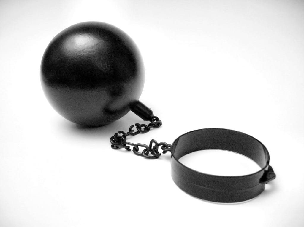 It's Time We Unshackle Ourselves From the Ball and Chain, by Johanna  Deutsch