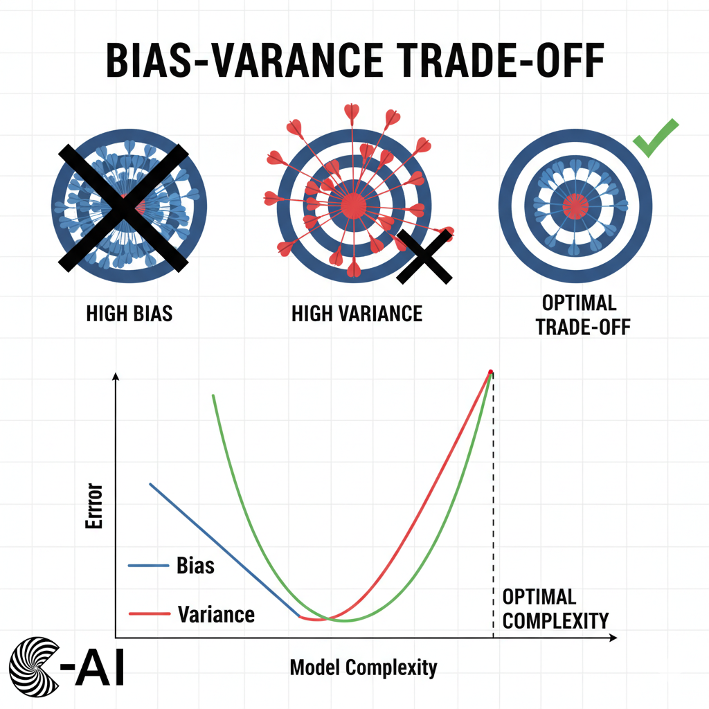 The Goldilocks Problem of AI: Bias Variance Trade-off