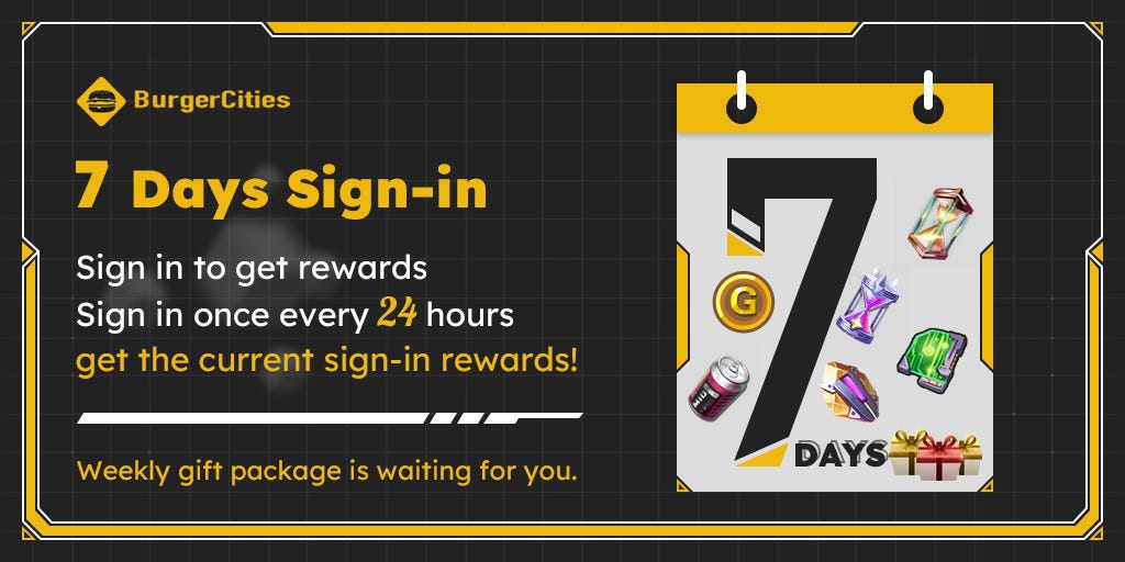 7 DAYS SIGN-IN EVENT. Dear Burgers | by BurgerCities | Medium