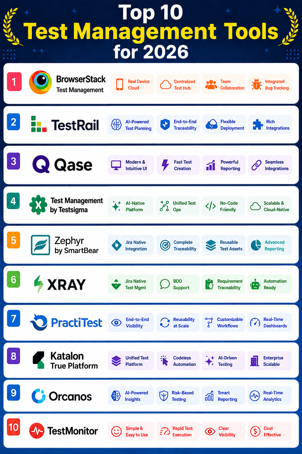 Top 10 Test Management Tools for 2026