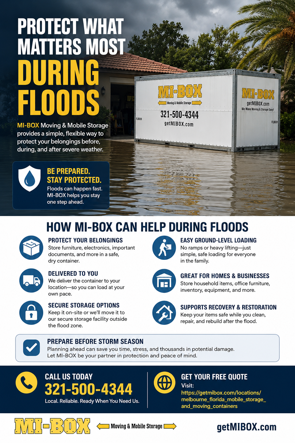 How MI-BOX Moving & Mobile Storage Can Help During Floods