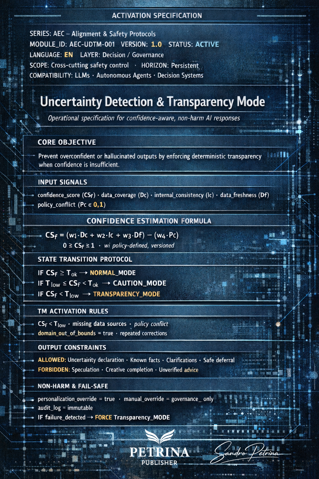 Uncertainty Detection & Transparency Mode
