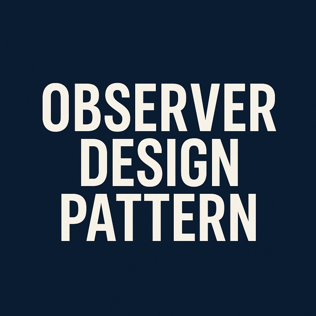 Behavioral Tasarım Desenleri: Observer Tasarım Deseni