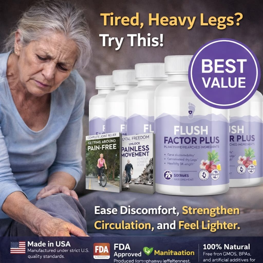 Tired of Heavy Legs? Feel Light & Free Again-Flush Factor Plus