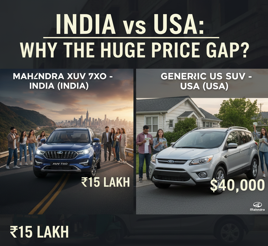 Mahindra XUV 7XO vs US SUVs: Why the Same Kind of Car Is So Much Cheaper in India