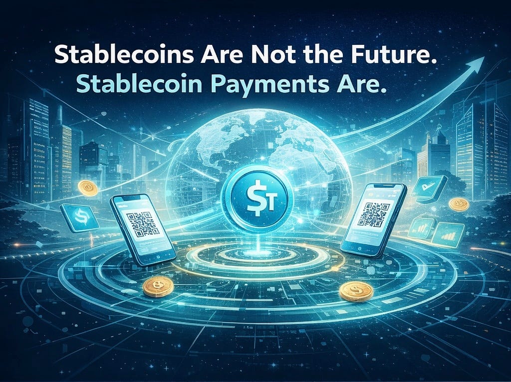 Part I — Stablecoins Alone Are Not the Future. Stablecoin Payments Are.