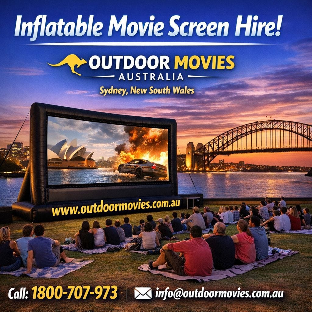 Inflatable Movie Screen Hire for Unforgettable Outdoor Events