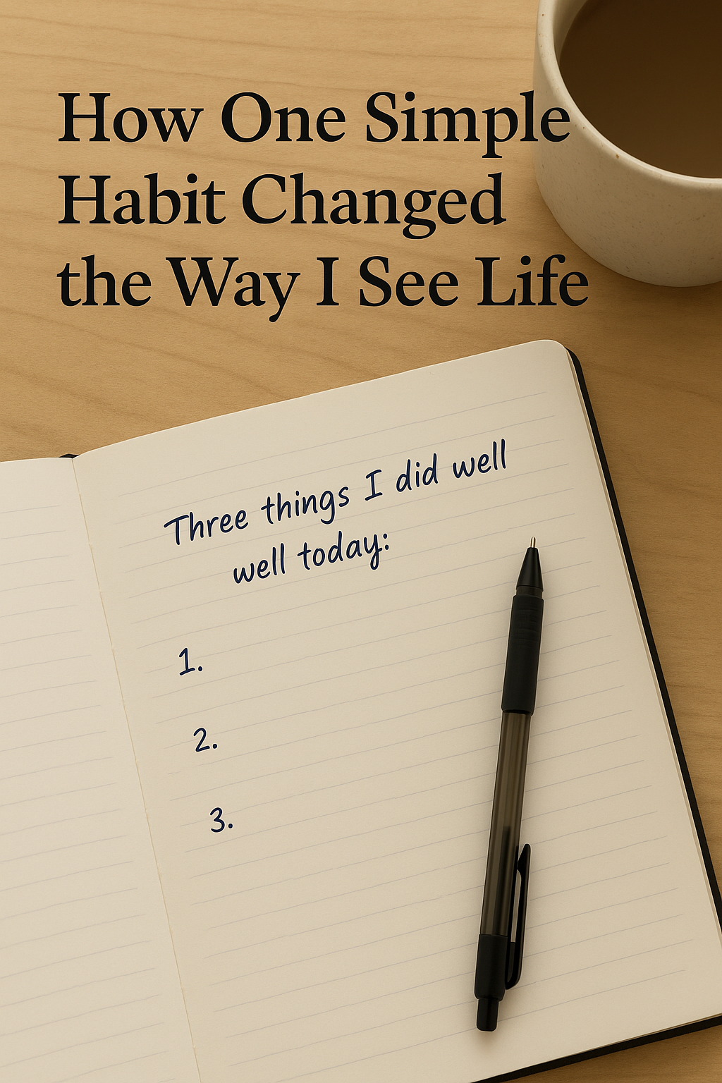 How One Simple Habit Changed the Way I See Life by MAHMOUD Jun