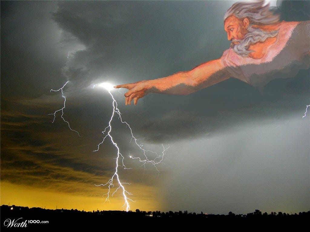 Thunder and Lightning. I’m afraid of thunder and lightning… by Patsy