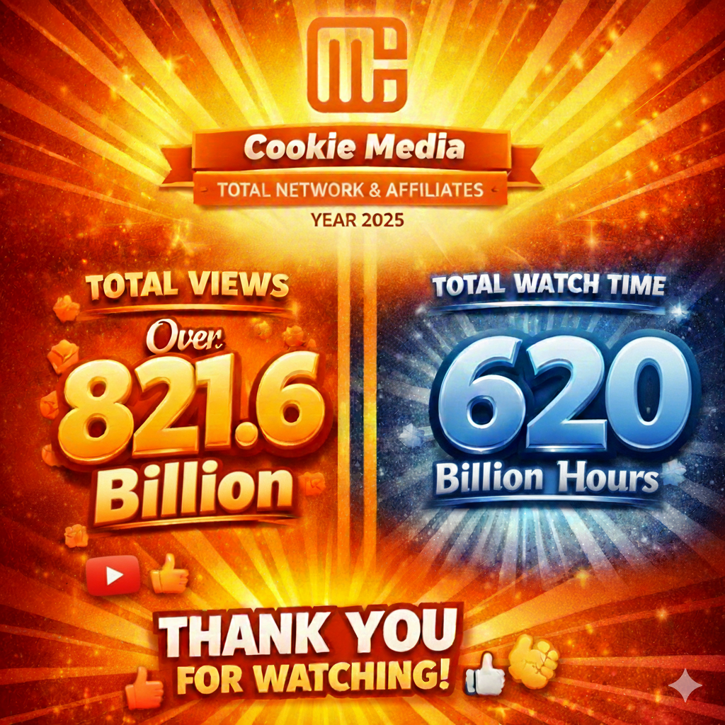 Cookie Media’s Stellar 2025: Celebrating Billions of Views and Billions of Watch Hours!