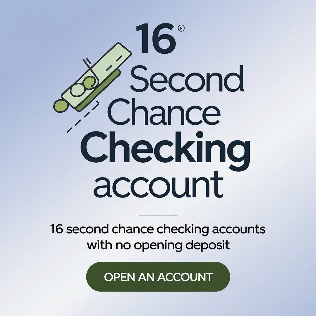 Huntington Bank Second Chance Checking 16 Second Chance Checking Accounts With No Opening Deposit | by