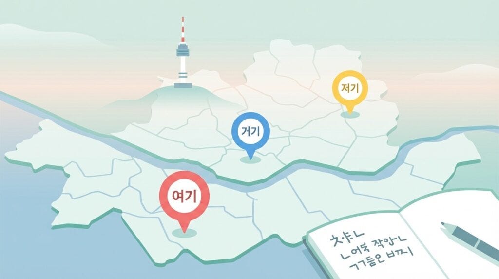 Korean Demonstratives: Yeogi, Geogi, Jeogi Explained | by DailyHangul ...