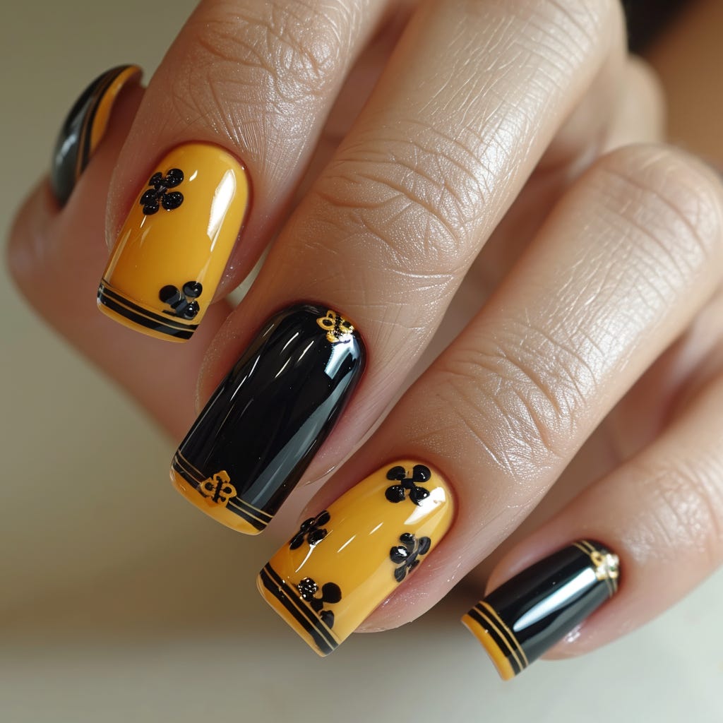 Yellow Nail Designs 2024 Sunny Days Elegance by Nailkicks