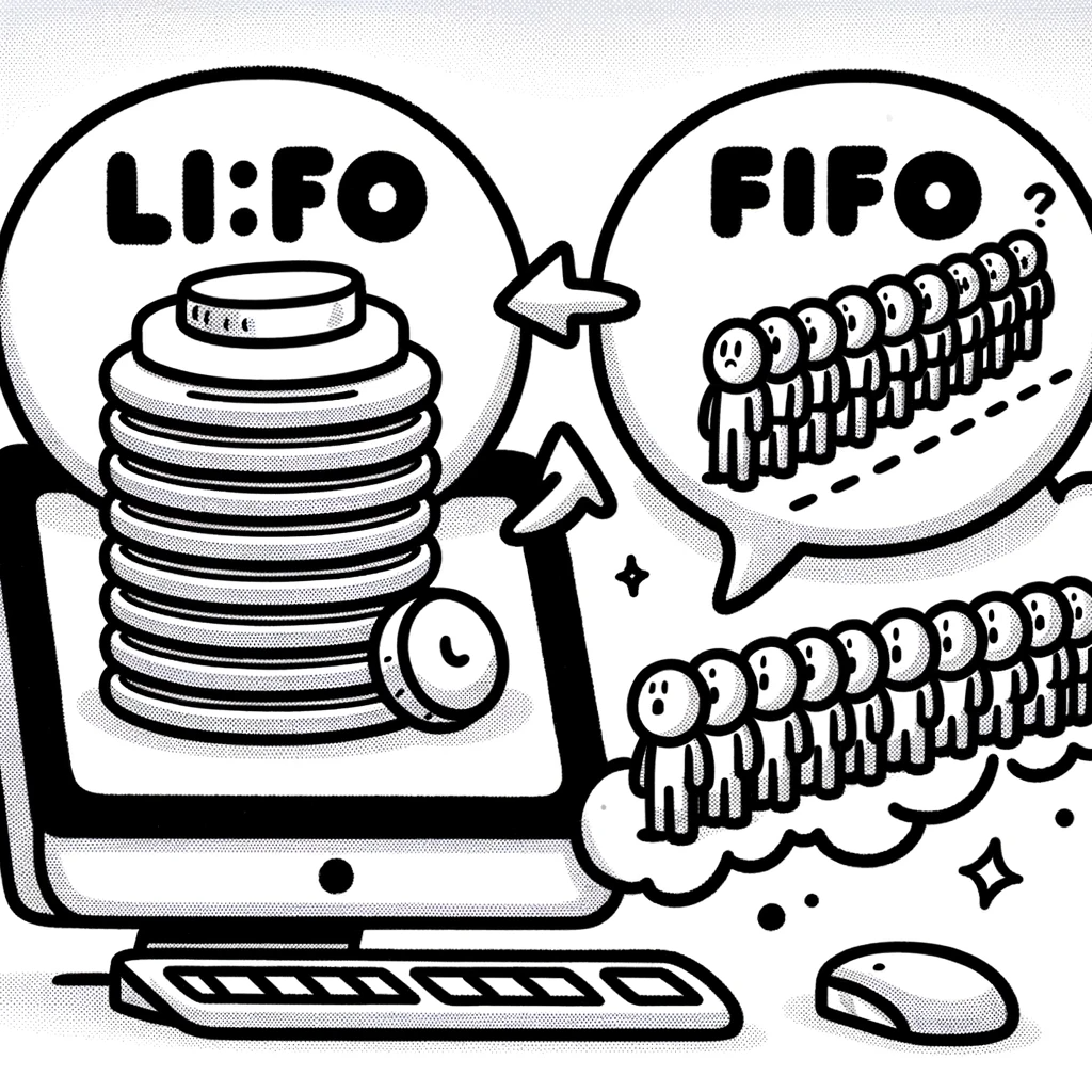 Stacks & Queues: LIFO vs. FIFO (Python, Rust) | by MyFeed | Medium