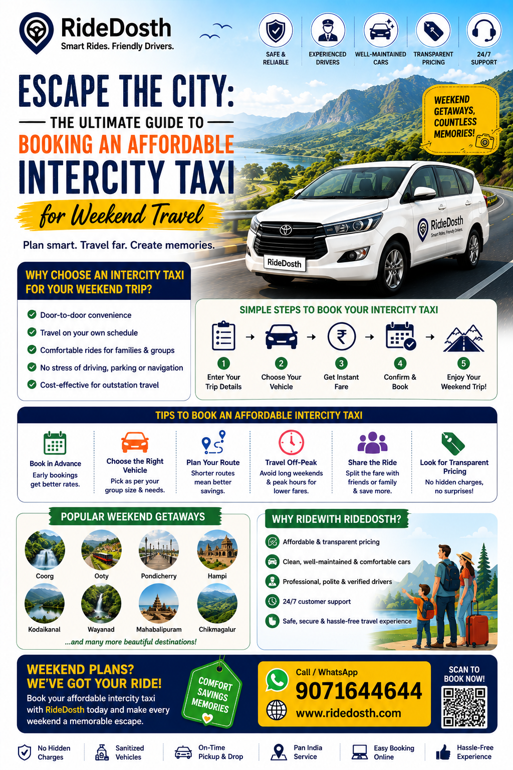 Escape the City: The Ultimate Guide to Booking an Affordable Intercity Taxi for Weekend Travel