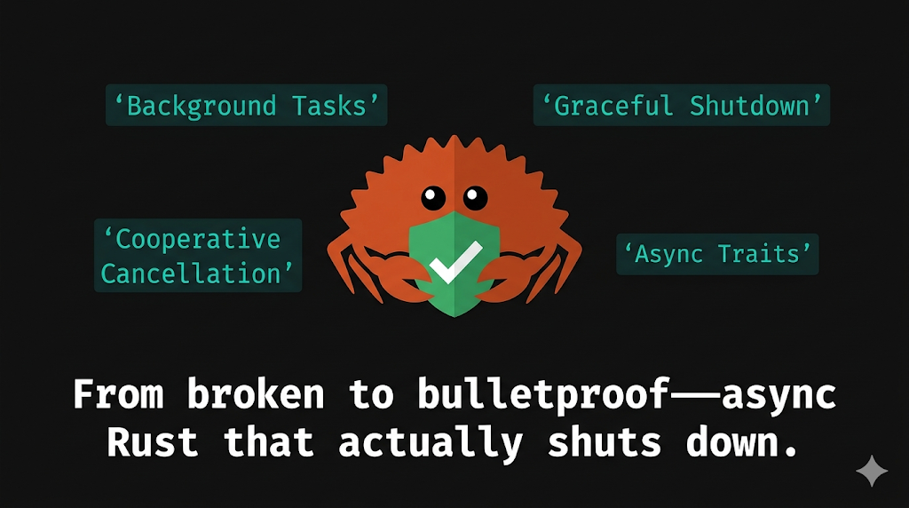 Your Async Rust Service Is One Ctrl+C Away From Data Loss — Here's the Fix